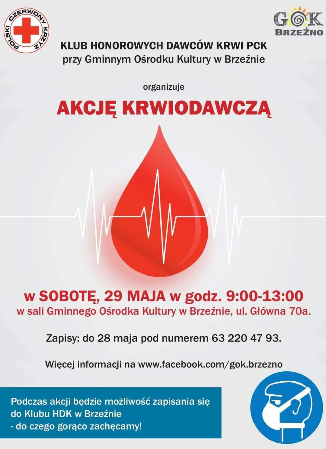 Plakat promujący akcję krwiodawczą