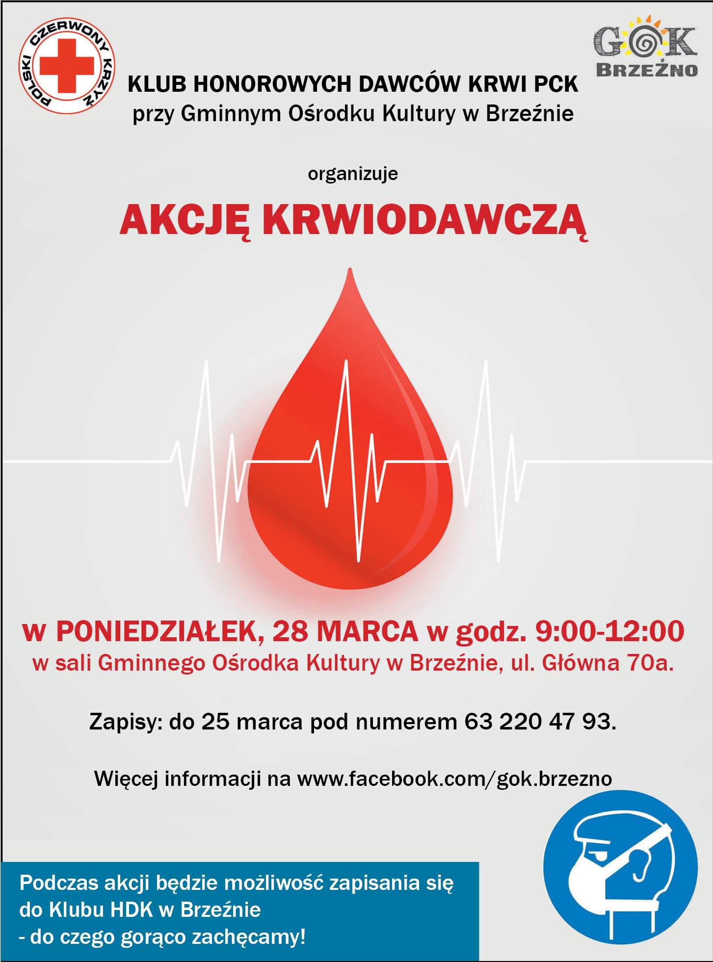 Plakat akcji krwiodawczej