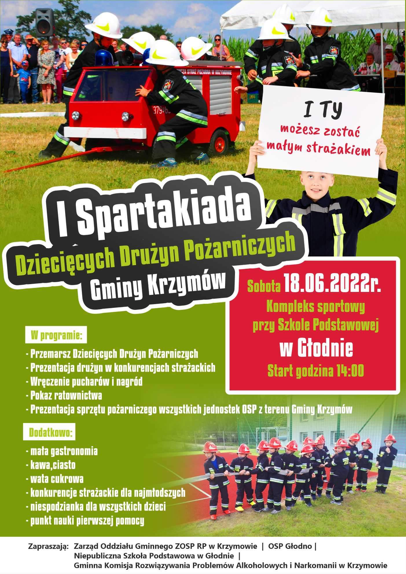 Plakat reklamujący  spartakiadę