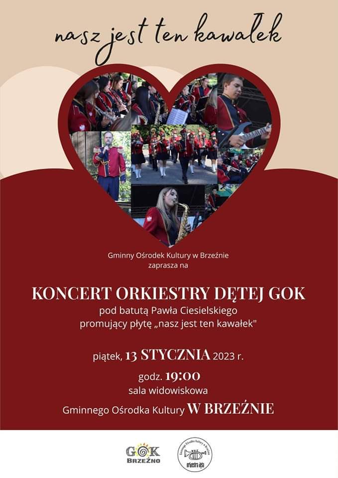 Plakat reklamujący koncert orkiestry